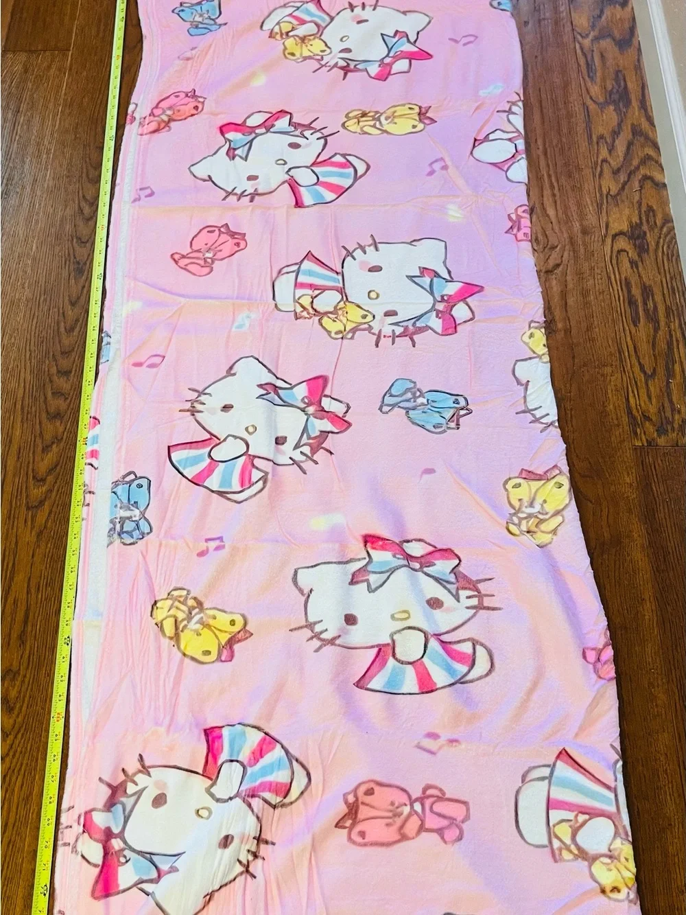 Pink Hello Kitty Print‎ Throw with Multicolor Accents